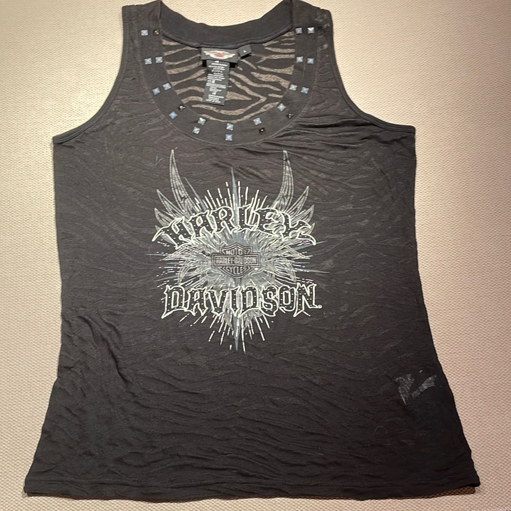 L Harley Davidson tank top